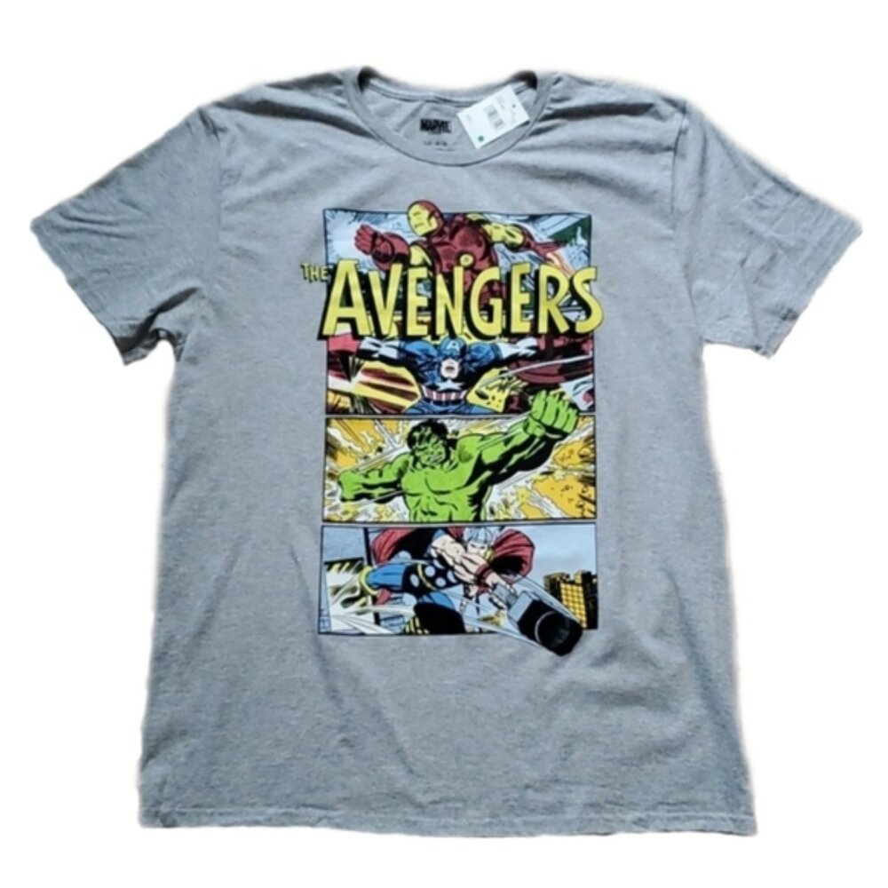 Marvel Avengers NWT Men’s Grey T-Shirt Sz L
